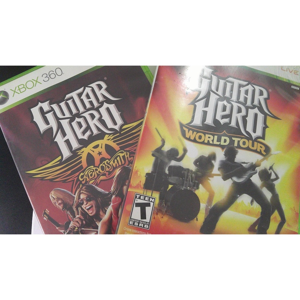 Guitar Hero Bundle for XBOX 360  World Tour & Aerosmith